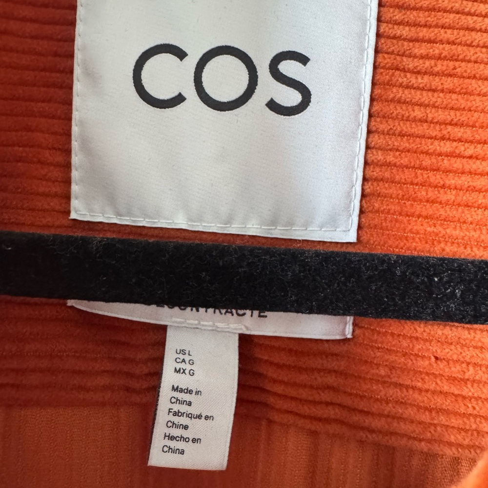 COS Orange Casual Button Down Shirt with Textured Fabric - Picture 4 of 6